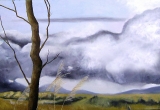 Central Ridge Boutique Hotel, Central Accommodation in Queenstown, New Zealand - Storm Coming, Oil on Canvas $980